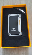 New Black Windproof Butane Lighter Jet Flame Gas Torch Cigar with Punch