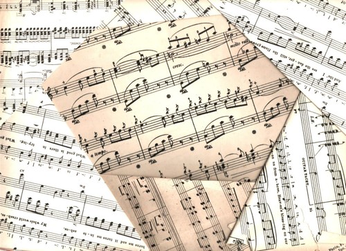 Vintage sheet music crafting - sheet,