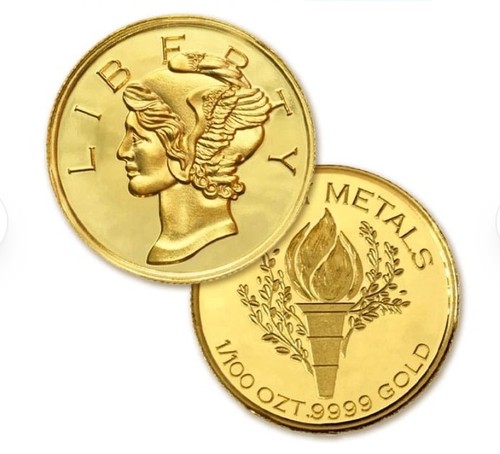 Mercury gold round coin pure - coin,