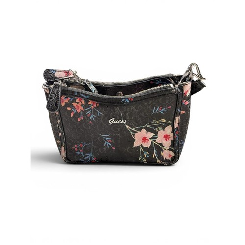 Guess floral logo shoulder bag - guess,