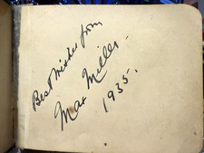 MAX  MILLER  -  BRITISH  COMEDIAN   - AUTOGRAPH - 1935