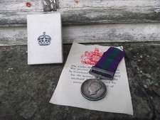 Rare Boxed GSM Medal Palestine Bar to A.Watson 3rd Hussars & 6th Airborne recce