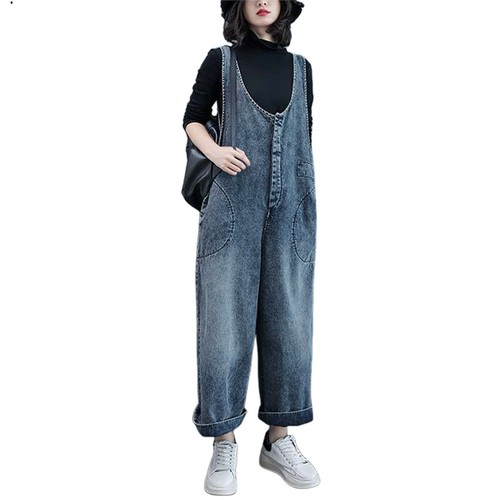 Casual ladies denim dungarees - casual,