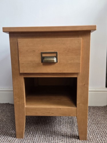 Solid oak bedside - solid,