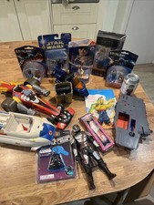 Figure Bundle Vintage Toys Job Lot 90s Modern Star Wars Carded Collection