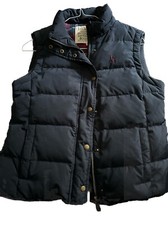 ladies Jack Wills Ladies Gilet - Navy blue Size12 down tartan lining