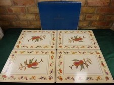 4 Nice vintage Large Royal Worcester  place mats