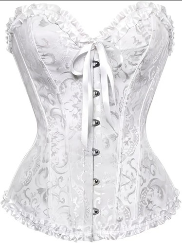 White corset ribbon - lace, up