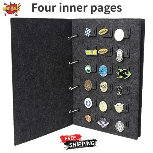 Badge display book felt brooch - display,