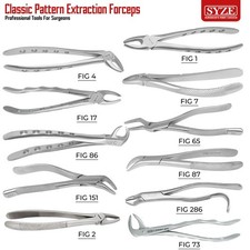 Dental Tooth Extraction Forceps Upper & Lower Molars Tooth Removal Tools