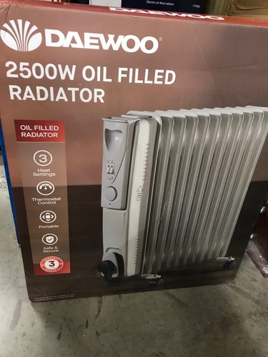 Daewoo fin 2500w portable - fin,