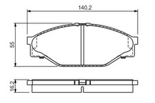 Brake pads 0 986 424 225 BOSCH