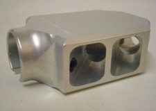 Tactical Inc Matt Black or Satin Silver Slip On Muzzle Brake for Ruger 10/22 .