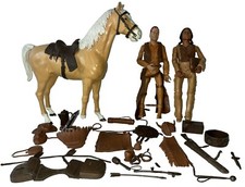 COLLECTION OF MARX LONE RANGER / JOHHNY WEST ACTION FIGURES & ACCESSORIES