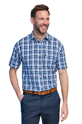 Mens check shirt - shirt, sleeve