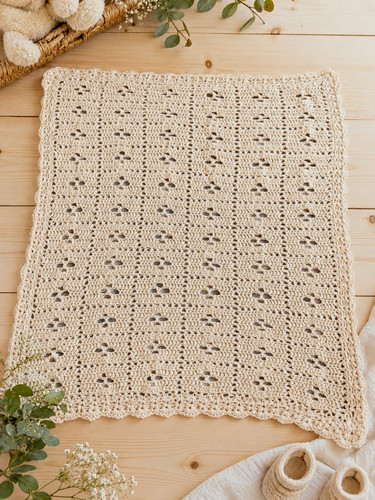 Handmade crochet baby blanket - crochet,