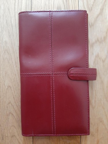 Filofax red italian leather - filofax,