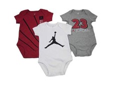 Air Jordan 3 pack Baby Bodysuit Romper [Varies style/Sizes 0-6, 6-9, 9-12 M]