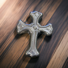 1oz Crucifix Solid Silver - Hand Poured  (999 Fine Silver)