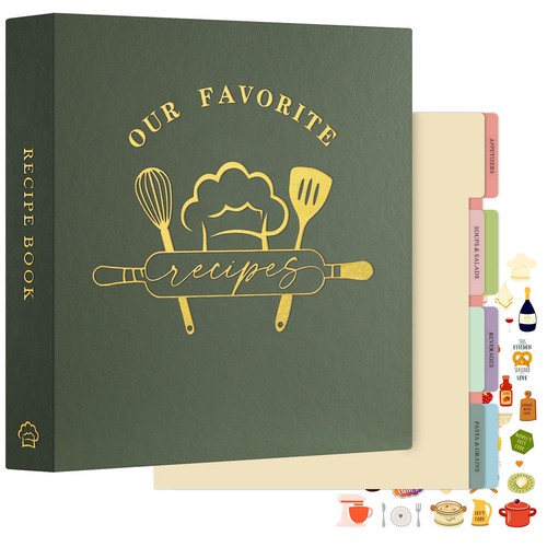 Recipe binder 5x11 ring - binder, 3