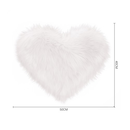 Cosy fleece cushion heart - cosy,