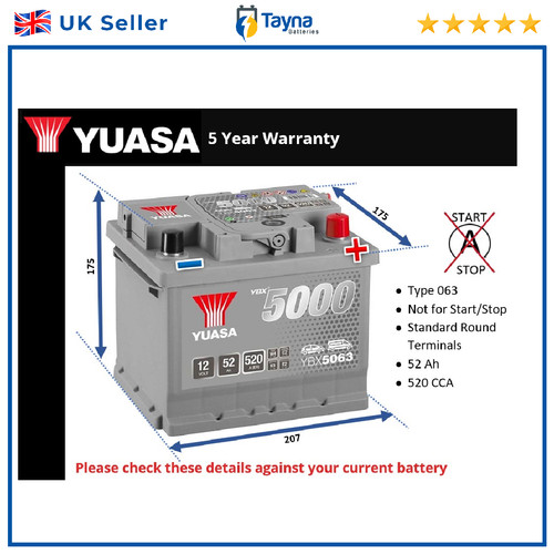 Battery fits rover 111 - 25,