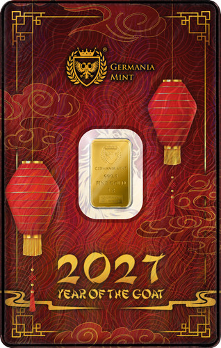 Gold minted bar - minted,