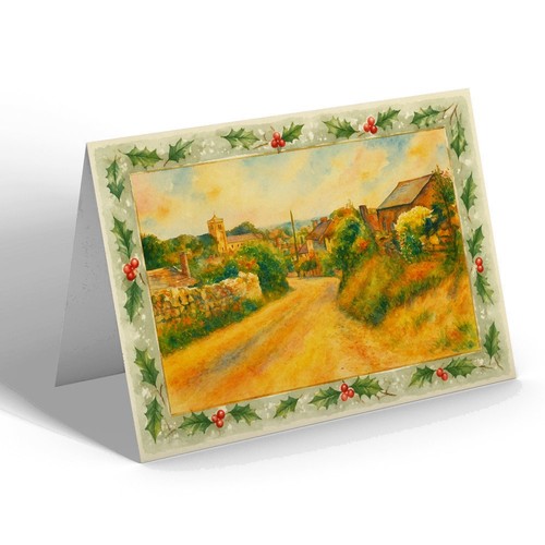 Christmas card the - christmas, hill