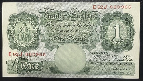 One pound note - one,