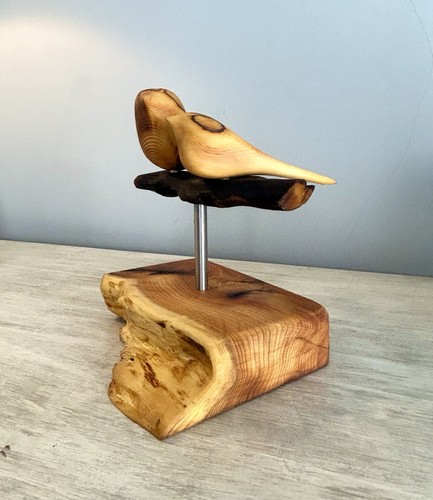 Wooden bird sculpture solid - sculpture/,
