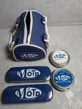 Vintage 1997 Match Of The Day  mini kit bag shoe polish set blue used