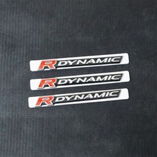 3PCS R DYNAMIC Red Matte Black