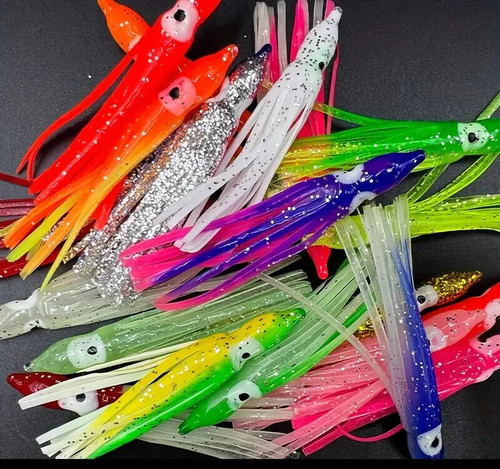 50pcs 12cm saltwater octopus - 50pcs,