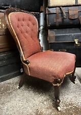 Victorian Spoon Back Nursing Chair For Upholstery