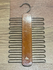 Tie Rack, wooden tie and belt