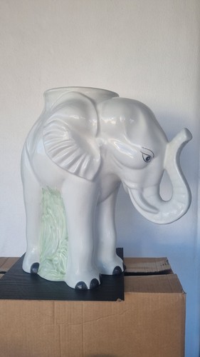 Elephant ceramic planter - elephant,