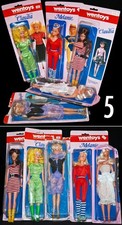 5 DISCO AEROBIC STYLE Dolls Petra Barbie Clone HONG KONG Set 80s