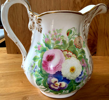Large Handpainted Coalport  Wedding Jug  september 5th 1863
