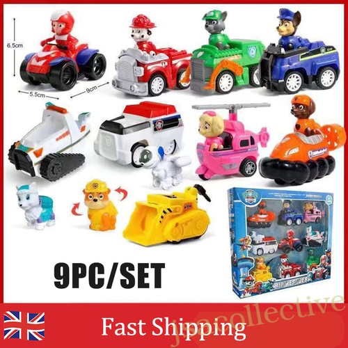 9pcs dog patrol pull back - dog, toys