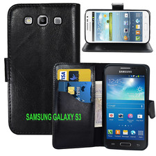 black WALLET Leather Case