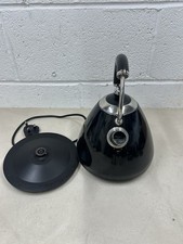 Cookworks 1.7L Pyramid 3000W Kettle - Sainsbury's -Stainless Steel  - Black