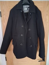 Mens Superdry Wool Peacoat Size XL