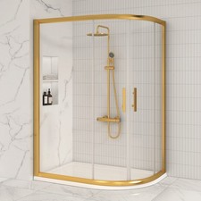 1200 x 800mm Brushed Brass