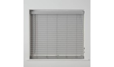Habitat 25mm Faux Wood Grey 25mm Slat Venetian Blind - 120x160cm