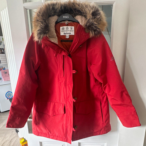 Barbour women red hooded - women’s,