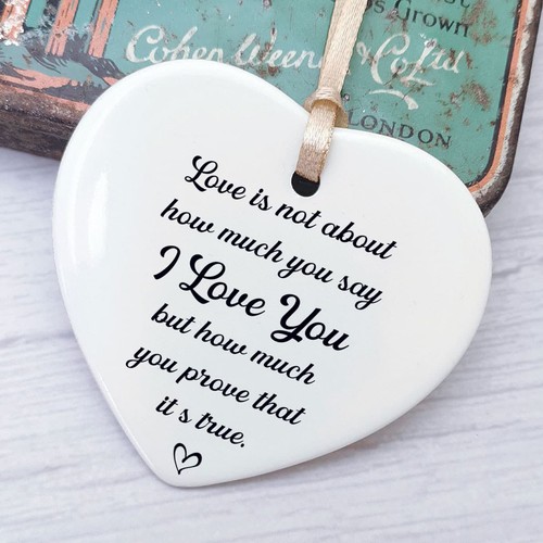 Love you plaque - love,