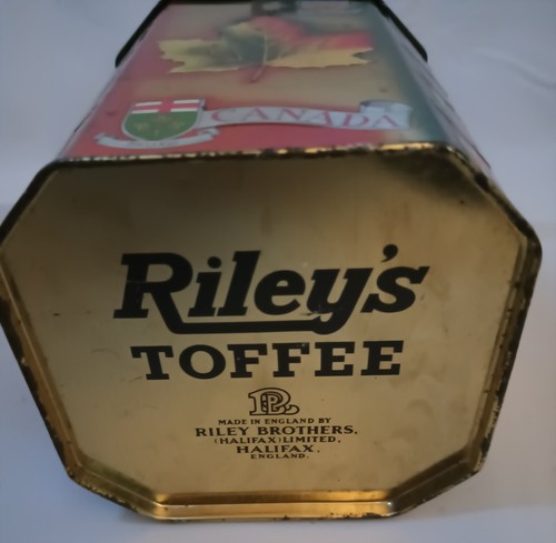 Rileys toffee tin 1950 - rileys,