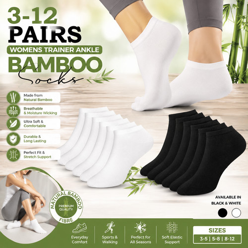Pairs womens bamboo socks - pairs,