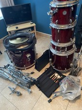 Mapex Horizon Hand Crafted 6 Piece Drum Kit In Good Condition with Accessories