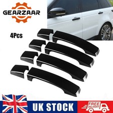 4PCS GLOSS BLACK DOOR HANDLES COVERS FOR LAND ROVER RANGE ROVER SPORT 2005-2010